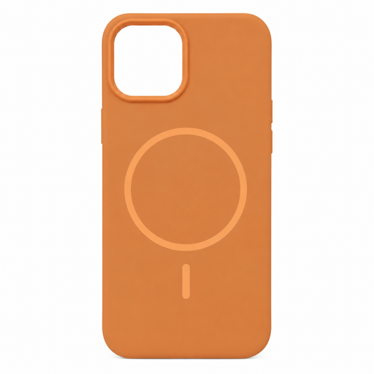 Estuche iPhone 18 pro Max MagSafe silicona café
