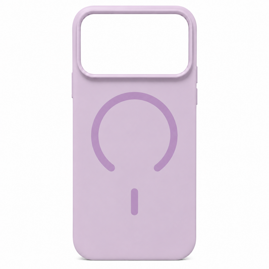 Estuche iPhone 17  pro Max silicona MagSafe lila