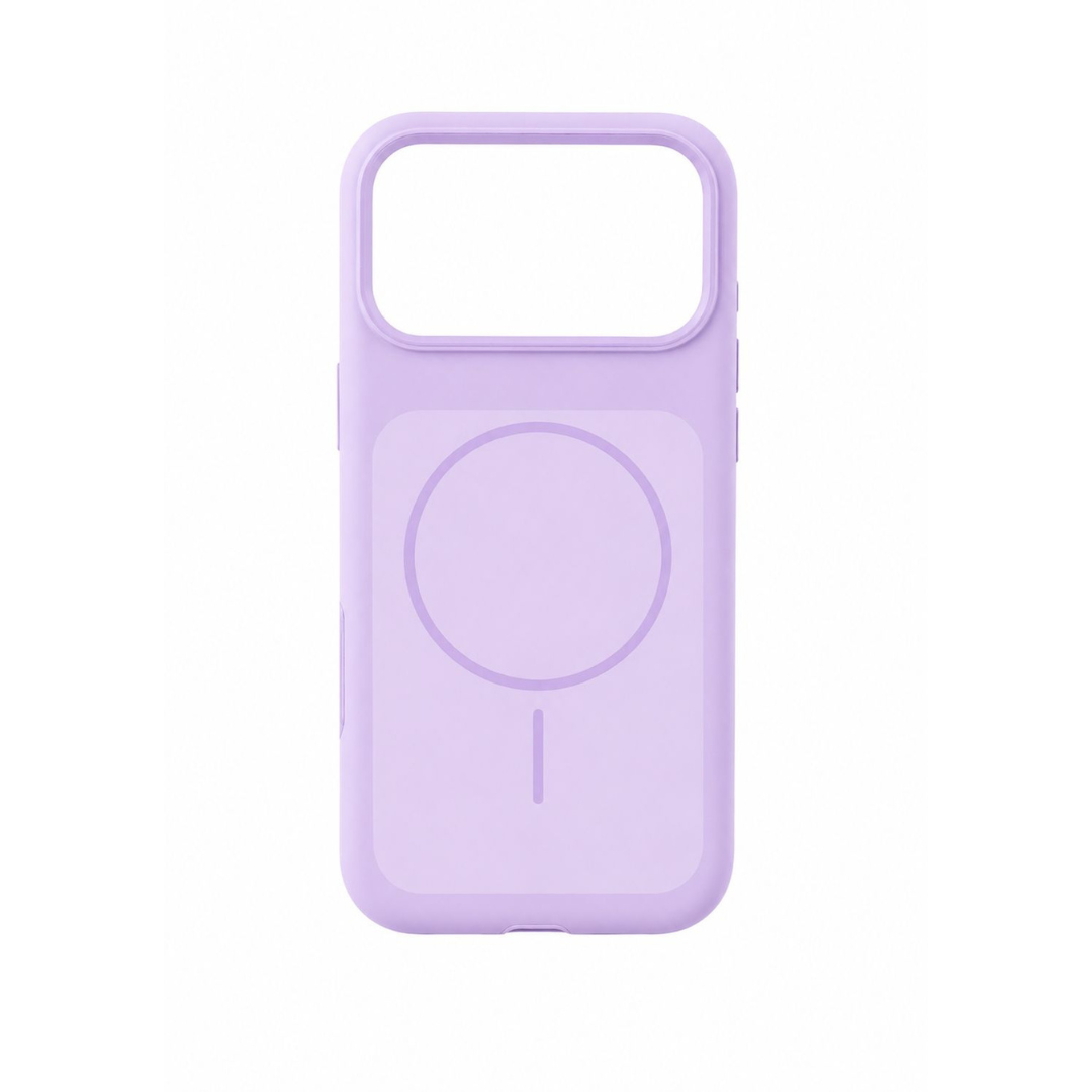 Estuche Iphone 17 Pro Silicona Luxe Morado Claro