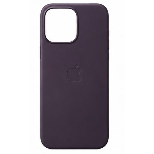 Estuche Iphone 16 Pro Max Cuerina Morado Oscuro Con Magsafe