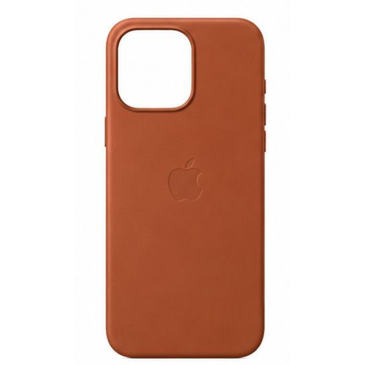 Estuche Iphone 15 Pro Max Cuerina Cafe Con Magsafe