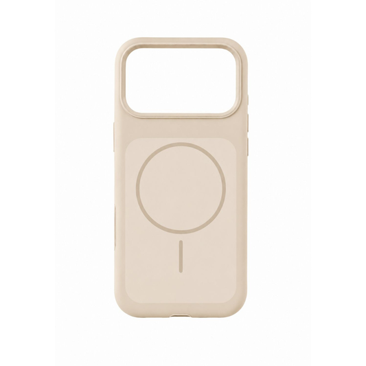 Estuche Iphone 17 Pro Silicona Luxe Beige
