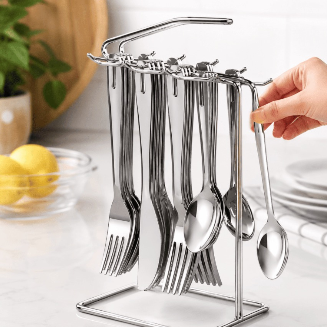 Juego De Cubiertos 24pcs Acero Inoxidable