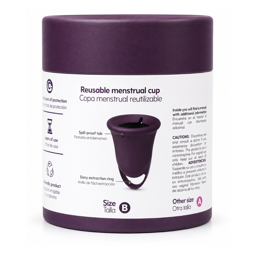 Copa Menstrual Essential Talla B Morada Uva