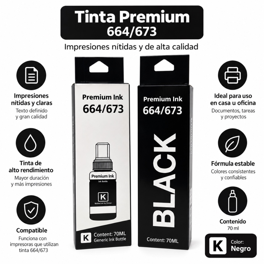 Tinta Genérica Compatible Con Epson