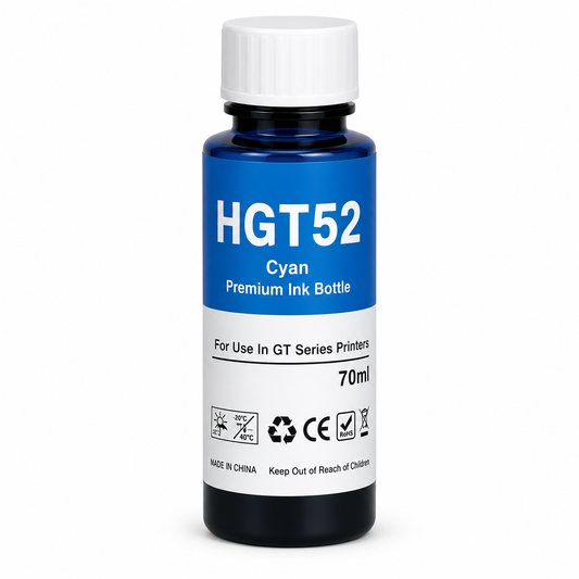 Tinta generica compatible con HP GT52(azul) 70ml