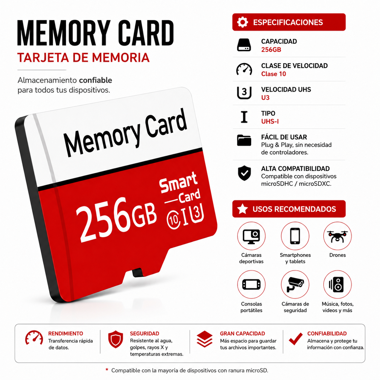 Memoria Micro Sd 256gb
