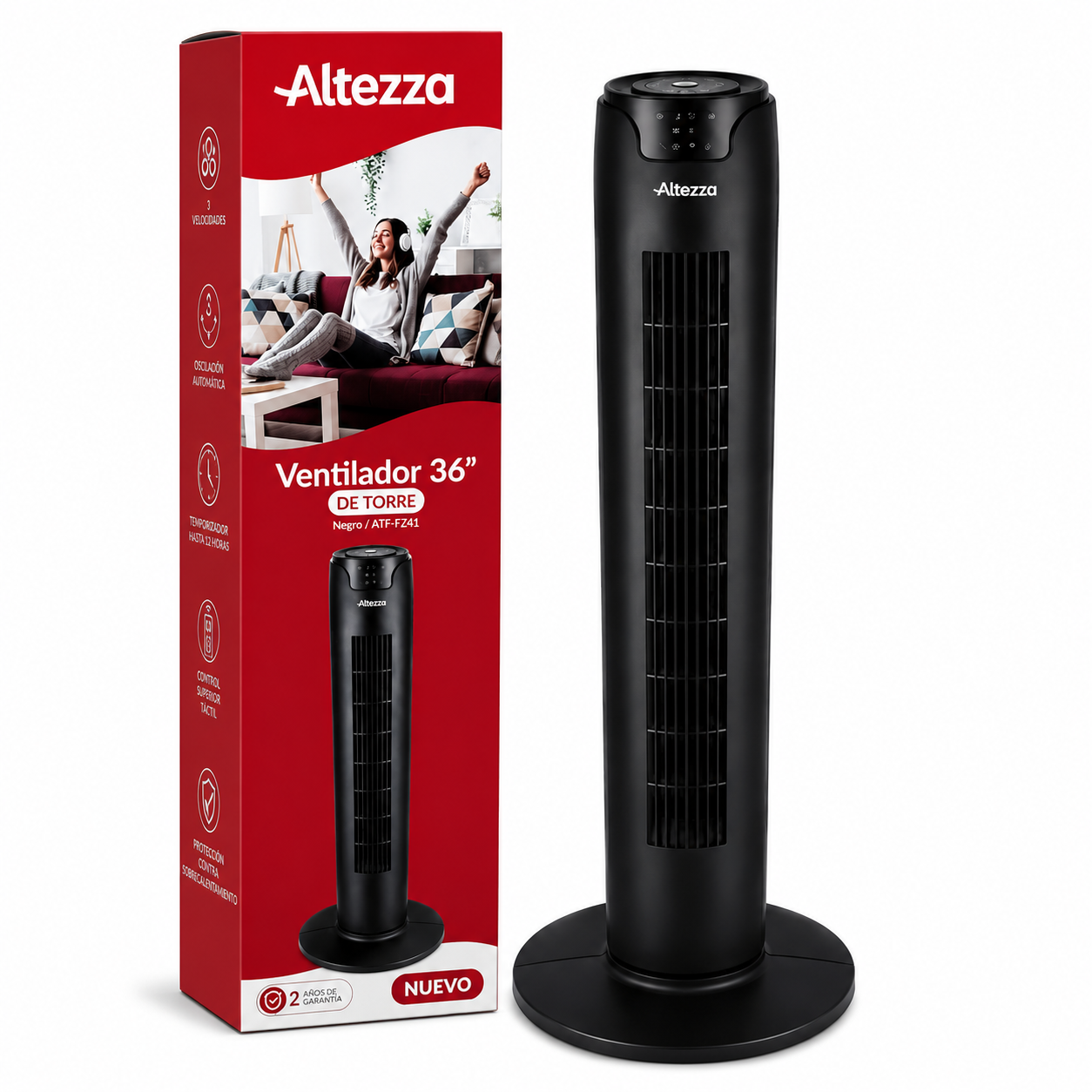 Ventilador de Torre Altezza con Control