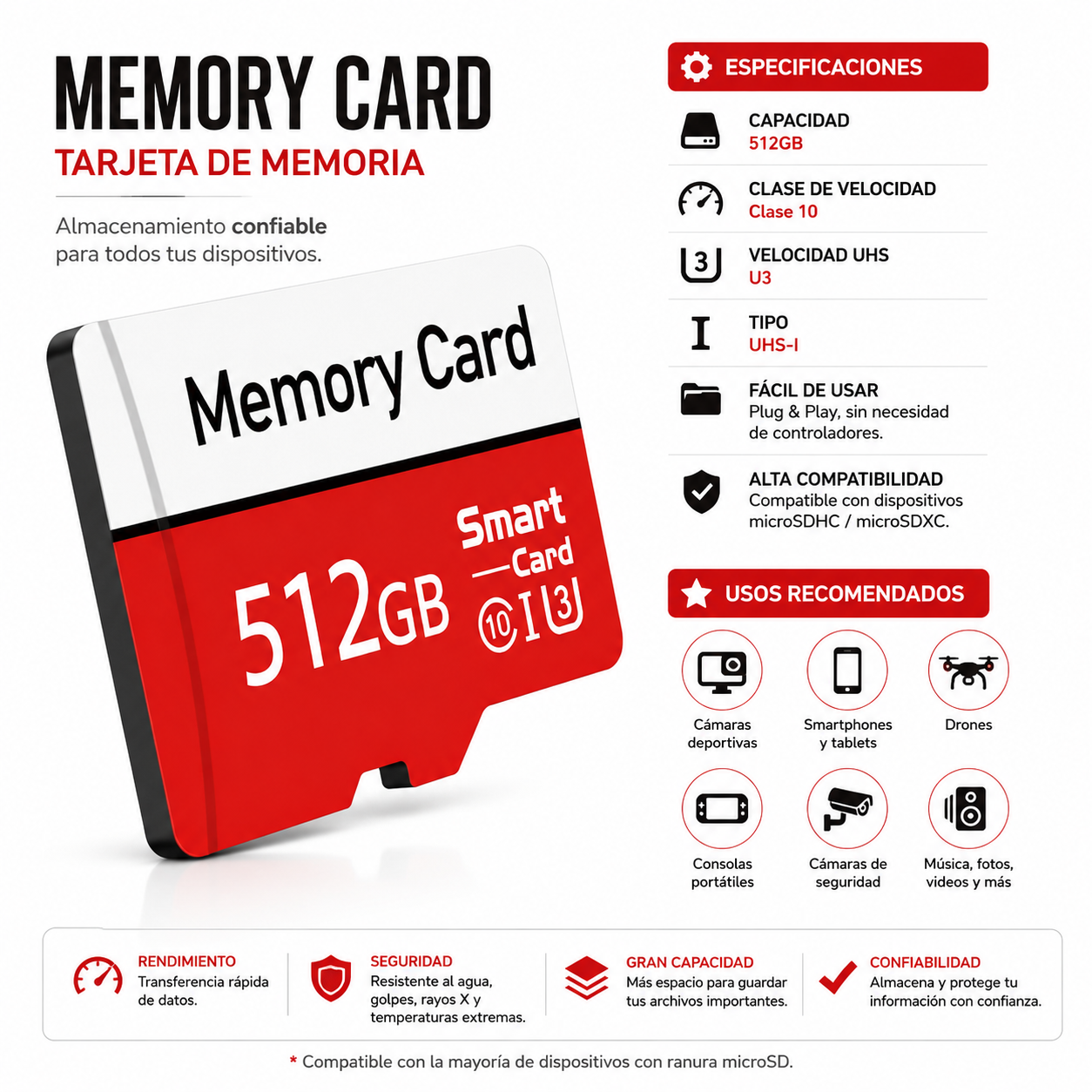 Memoria Micro Sd 512Gb