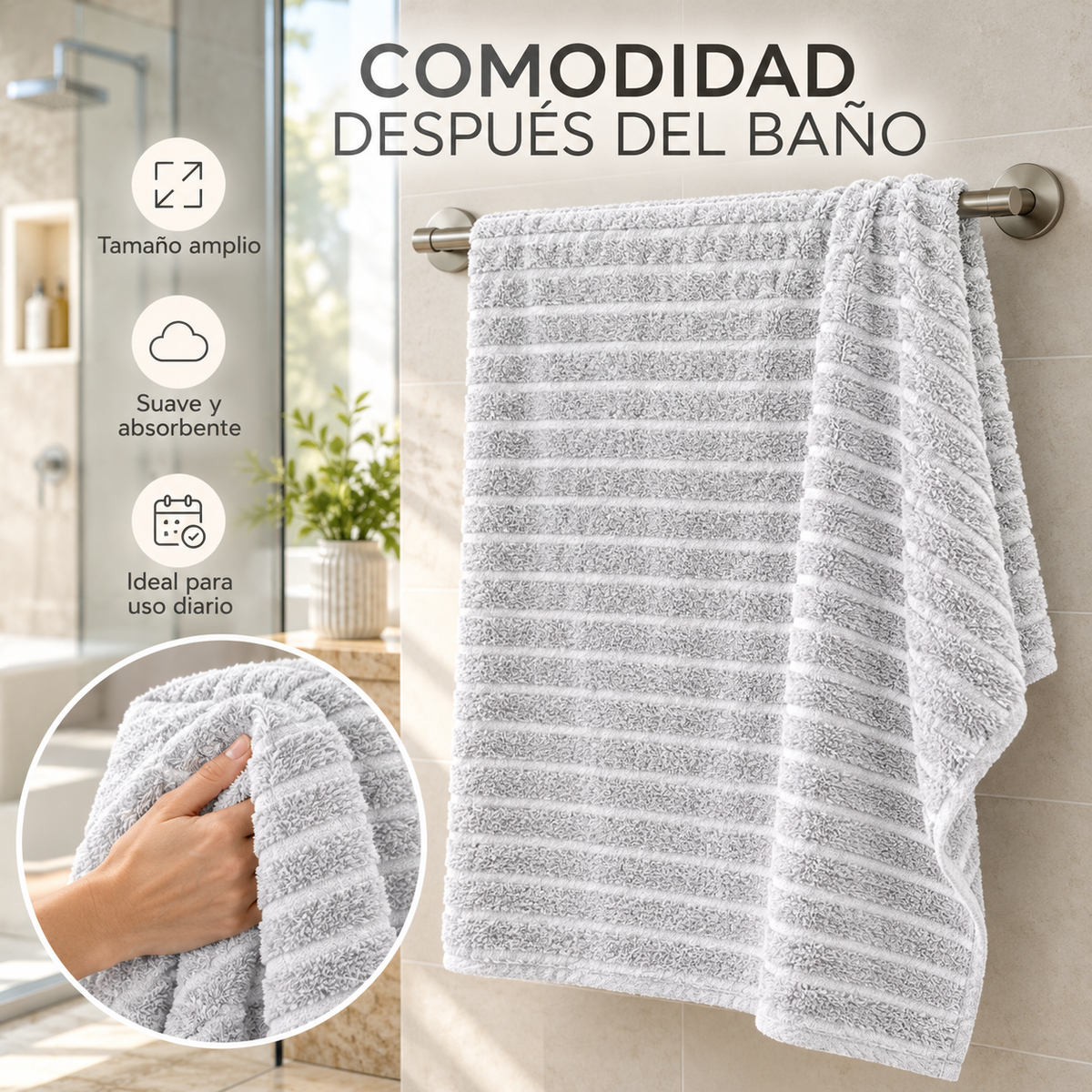 Toalla de Baño 70cm x 140cm