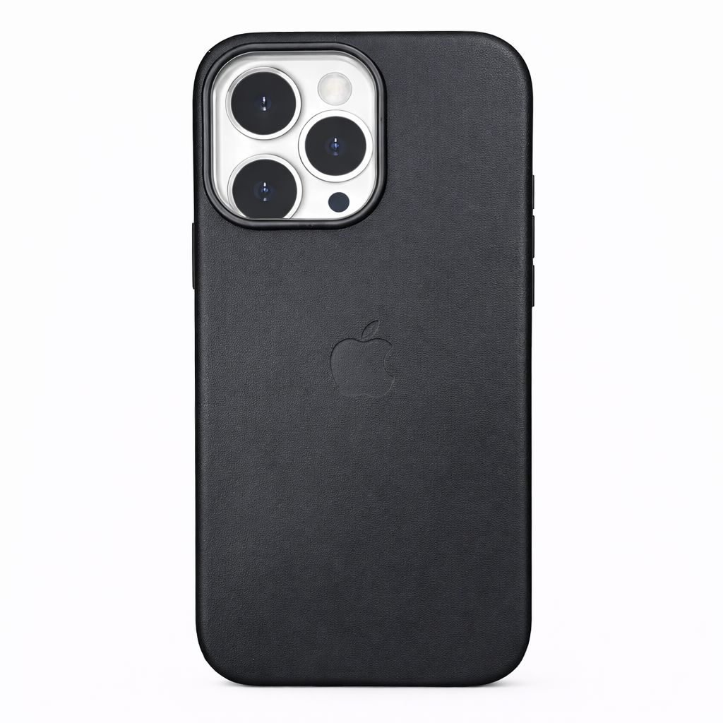 Estuche Iphone 16 Pro Max Cuerina Negro Con Magsafe