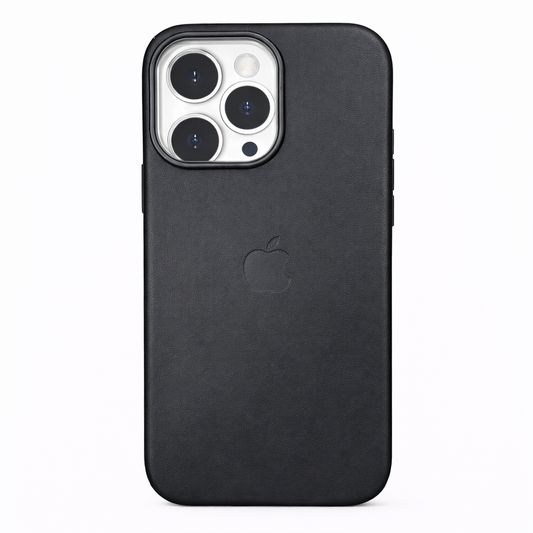 Estuche Iphone 16 Pro Max Cuerina Negro Con Magsafe