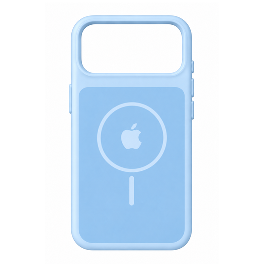 Estuche Iphone 17 Pro/18 Pro Silicona Luxe Azul Con Logo