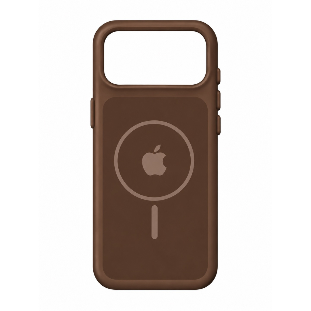 Estuche Iphone 17 Pro Max Silicona Luxe Cafe Con Logo