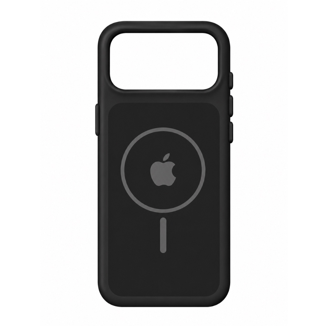 Estuche Iphone 17 Pro Max Silicona Luxe Negro Con Logo