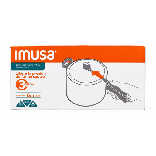 Olla De Presion Imusa Security Control 6l