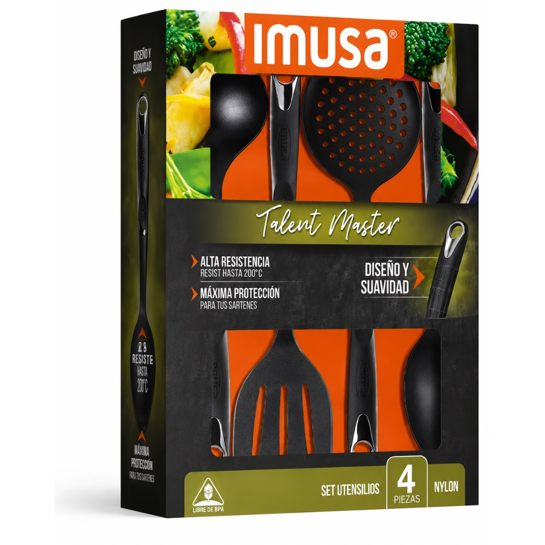 Set De Utensilios Imusa X4 Piezas