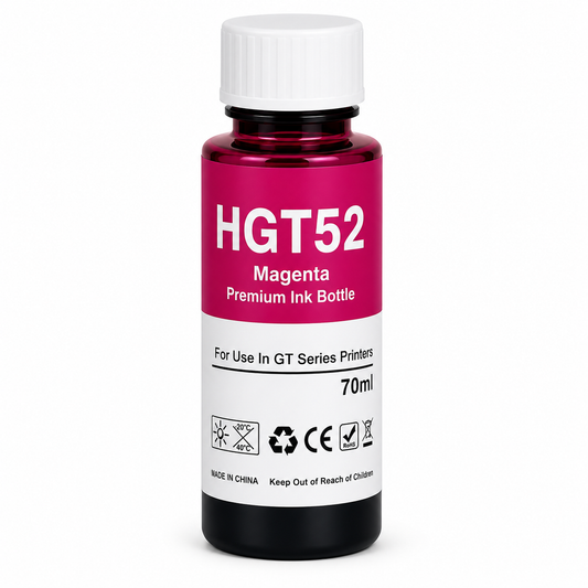 Tinta generica compatible con HP GT52(magenta) 70ml