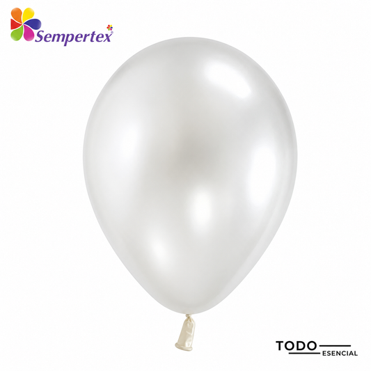 Globos Sempertex Bombas 50 Unidades Satin Blanco