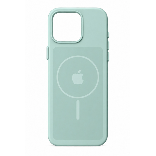 Estuche Iphone 16 Pro Max Silicona Luxe Aguamarina Con Logo