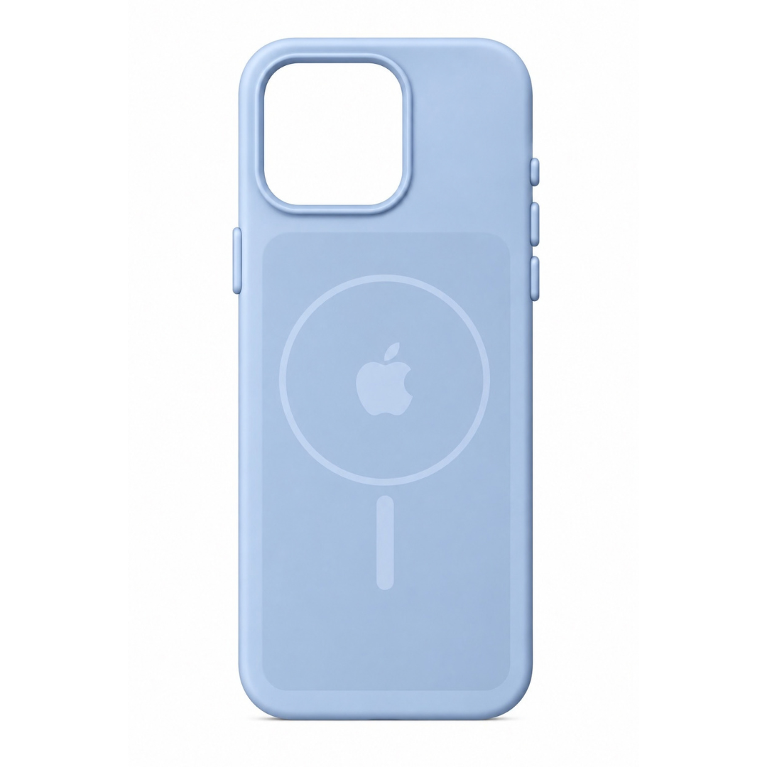 Estuche Iphone 16 Pro Silicona Luxe Azul Con Logo