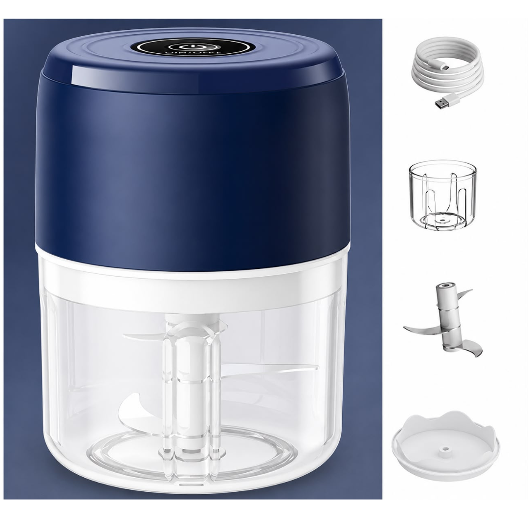 Mini Picadora Procesador De Alimentos Eléctrico