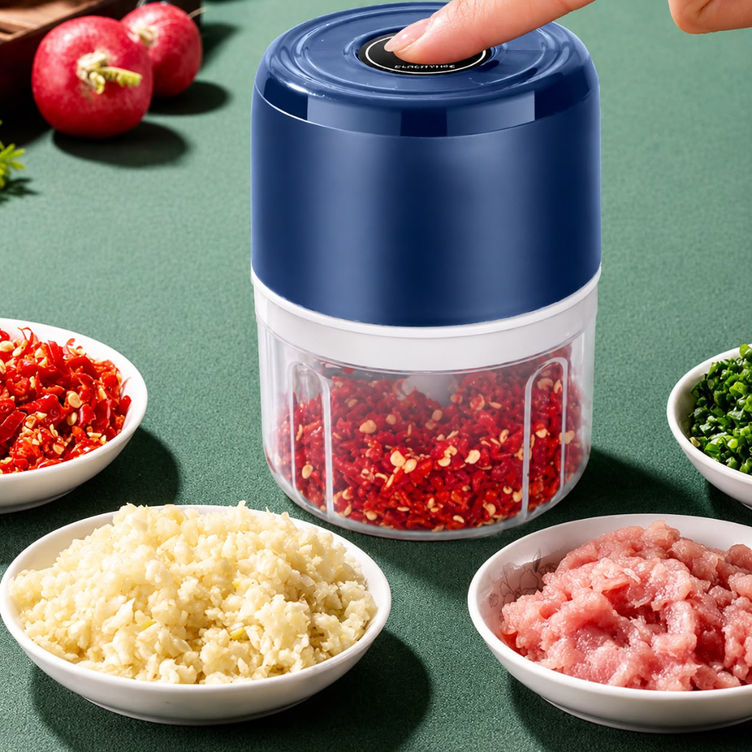 Mini Picadora Procesador De Alimentos Eléctrico