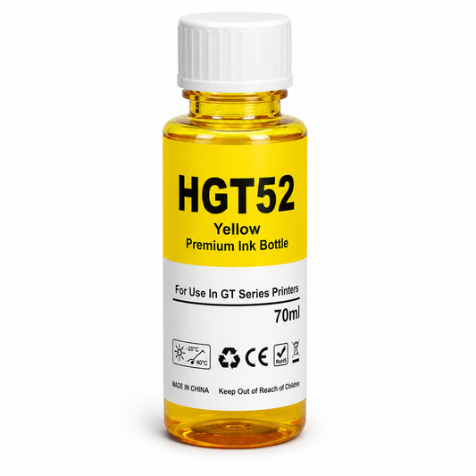 Tinta generica compatible con HP GT52(Amarilla) 70ml
