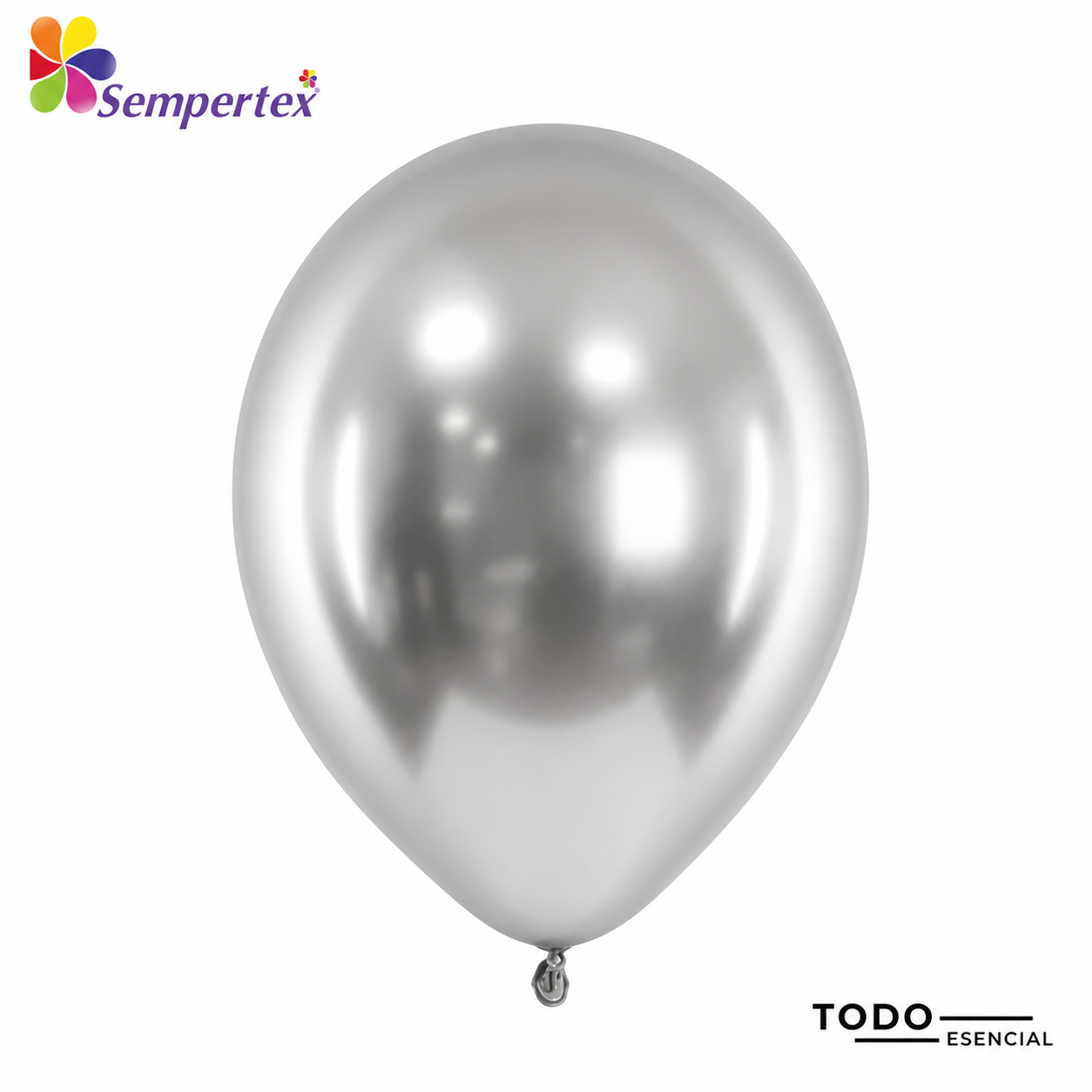 Globos Sempertex Bombas 50 Unidades Satin Plata
