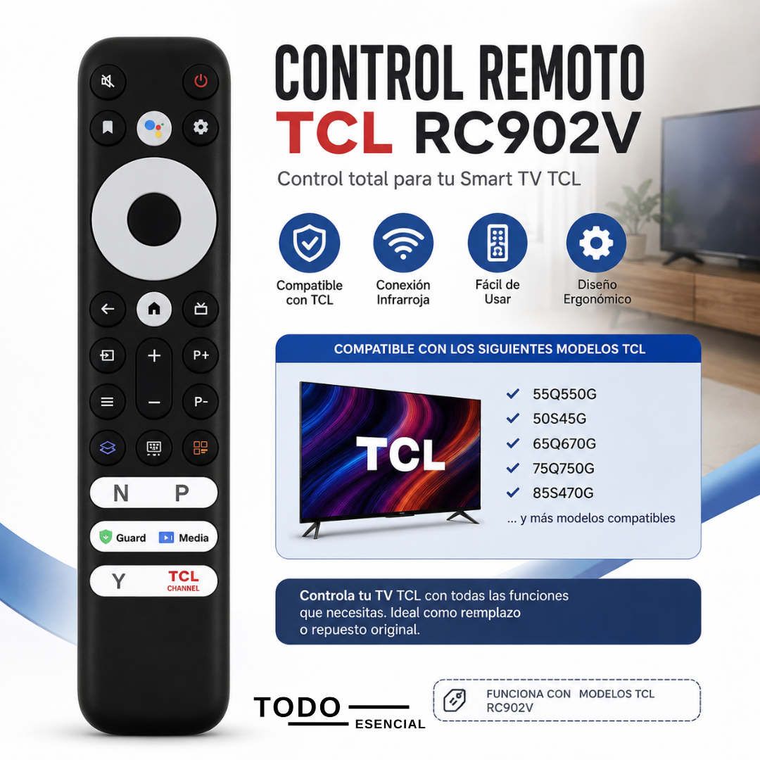 Control Remoto TV TCL RC902V