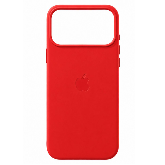 Estuche Iphone 17 Pro Max Cuerina Rojo Con Magsafe