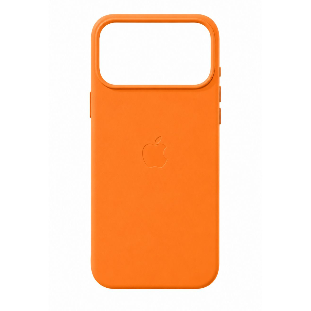 Estuche Iphone 17 Pro Max Cuerina Naranjado Con Magsafe