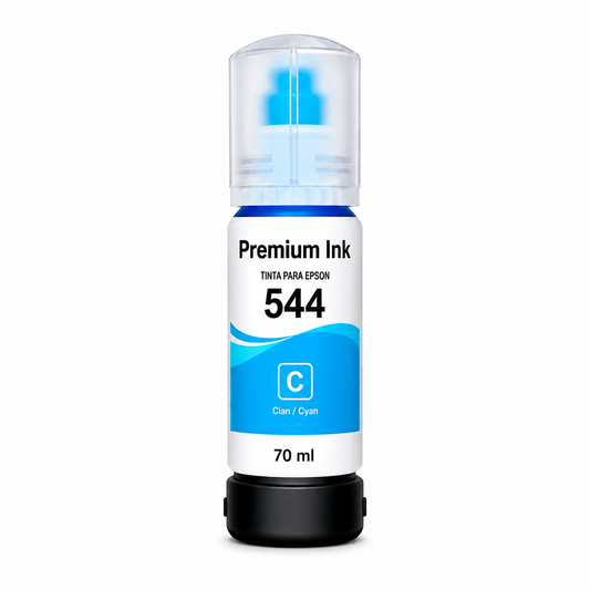 Tinta generica compatible con Epson 544-504 azul 70 ml