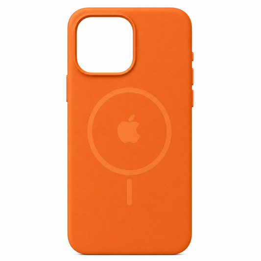 Estuche Silicona Magsafe Iphone 16 Pro Max Naranja
