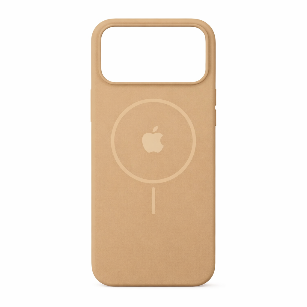 Estuche silicona MagSafe iPhone 17 Pro Max Beige