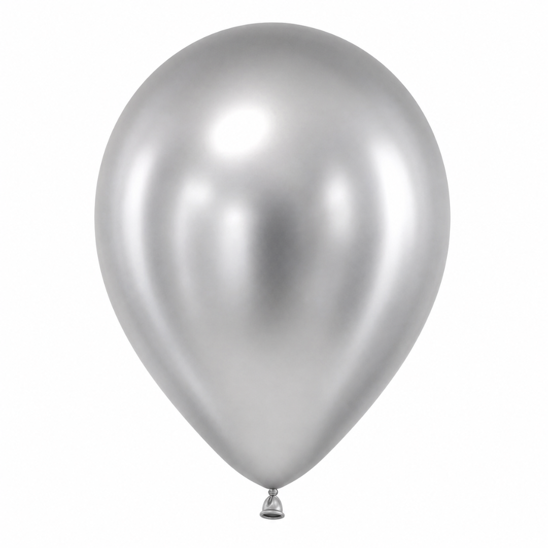 Globos Sempertex Bombas 50 Unidades Satin Plata