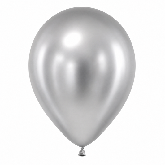 Globos Sempertex Bombas 50 Unidades Satin Plata
