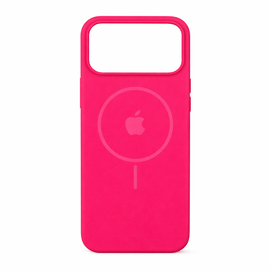 Estuche silicona MagSafe iPhone 17 pro Fucsia