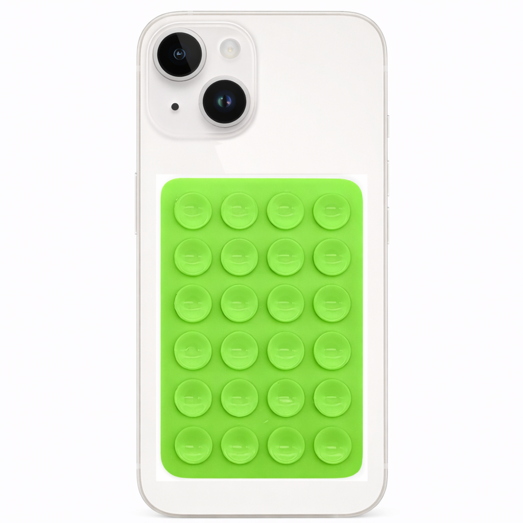 Gray Silicone Suction Cup Cell Phone Holder