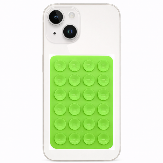Soporte Celular Chupitos De Succión Silicona Verde