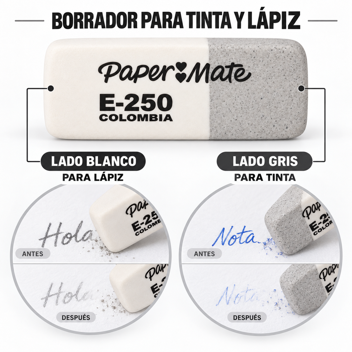 Borrador Tinta Lápiz