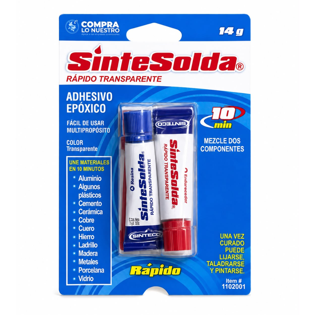 Sintesolda Rápido Transparente 14g