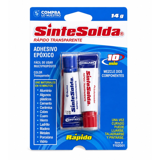 Sintesolda Rápido Transparente 14g