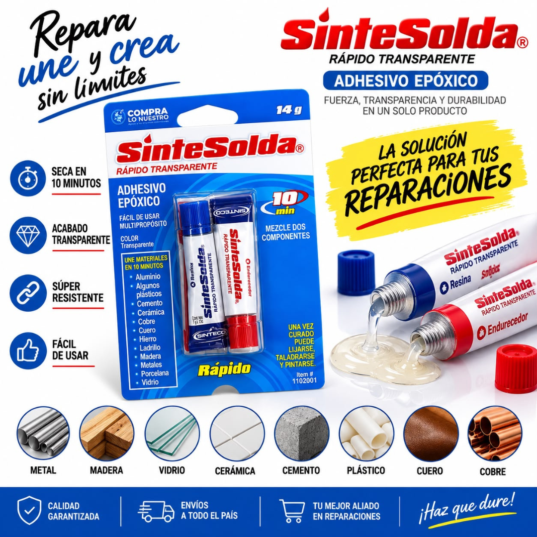 Sintesolda Rápido Transparente 14g