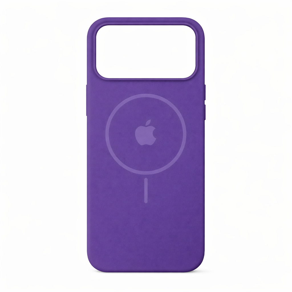 Estuche silicona MagSafe iPhone 17 pro Morado
