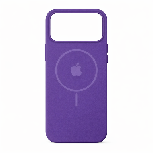 Estuche silicona MagSafe iPhone 17 pro Morado