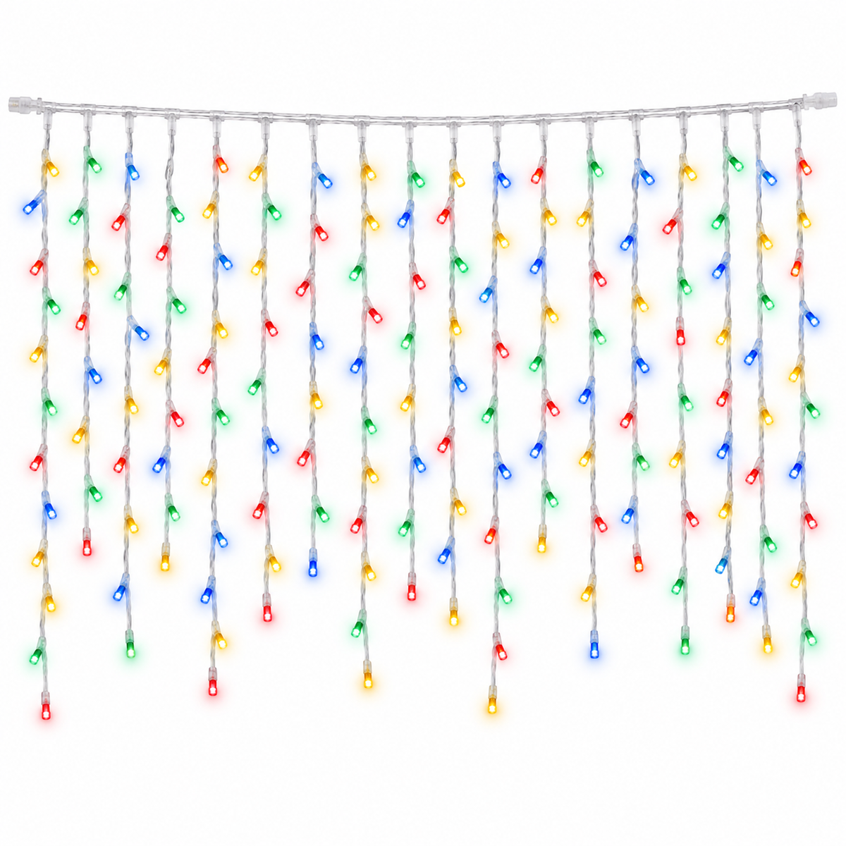 Instalación Luces Led Navidad Cortina 3m Multicolor