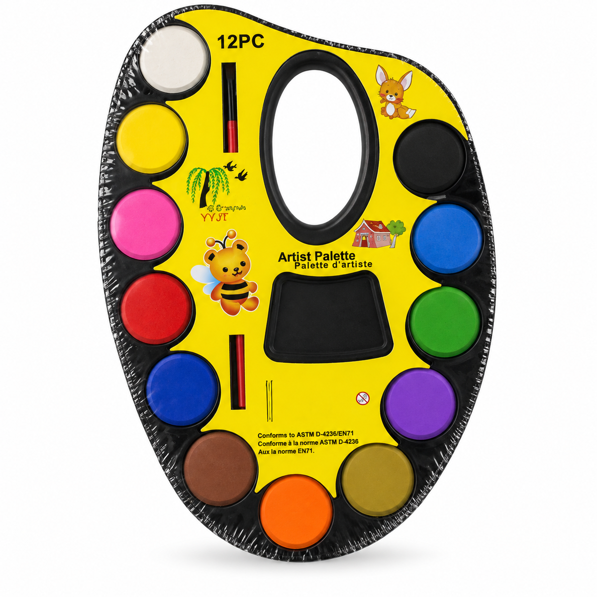 Paleta de Acuarela x 12 Colores