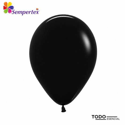 Globos Sempertex Bombas 50 Unidades Fashion Negro