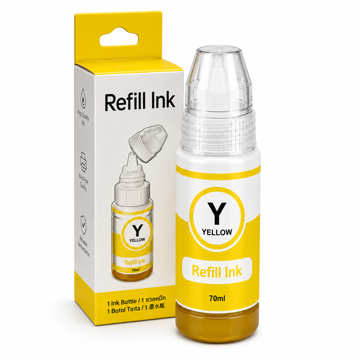 Tinta generica para Canon amarilla 70 ml